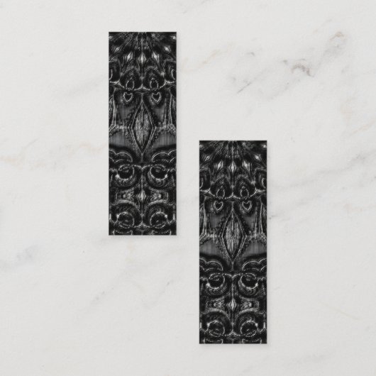 Visitekaartje Charcoal Mandala (Voorkant / Achterkant)