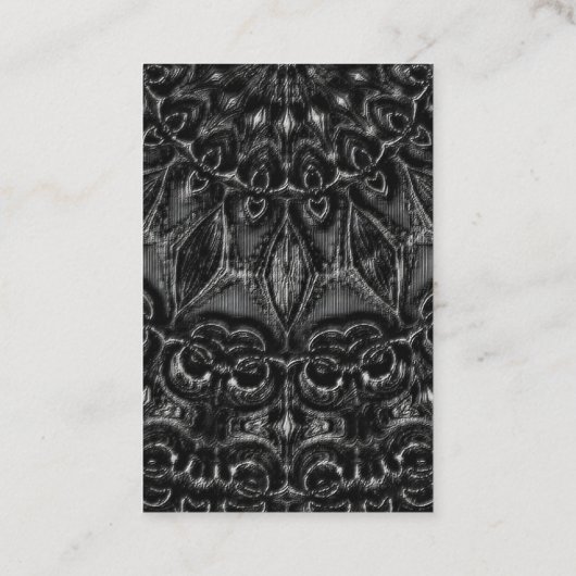 Visitekaartje Charcoal Mandala (Achterkant)