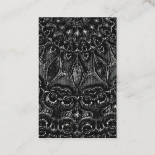 Visitekaartje Charcoal Mandala (Voorkant)