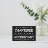 Visitekaartje charteraccountant (Staand voorkant)