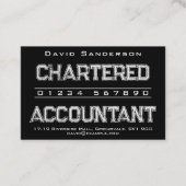 Visitekaartje charteraccountant (Voorkant)