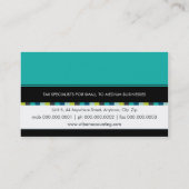 VISITEKAARTJE:: checker 3L Visitekaartje (Achterkant)