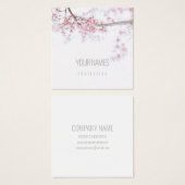 VISITEKAARTJE : " CHERRY BLOSSOM " : NATUURLIJK (Voorkant /achterkant)