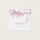 VISITEKAARTJE : " CHERRY BLOSSOM " : NATUURLIJK (Voorkant)