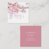 VISITEKAARTJE: CHERRY BLOSSOMS VIERKANTE VISITEKAARTJE (Voorkant / Achterkant)