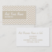 Visitekaartje | Chevron |greygrey (Voorkant / Achterkant)