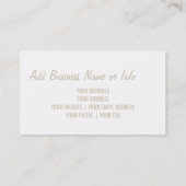 Visitekaartje | Chevron |greygrey (Achterkant)