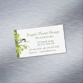 Visitekaartje Chickadee Florist Shoppe Flowers Magnetisch Visitekaartje (Voorbeeld)