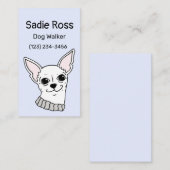 Visitekaartje Chihuahua (Voorkant / Achterkant)