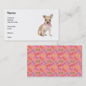 Visitekaartje Chihuahua (Voorkant / Achterkant)