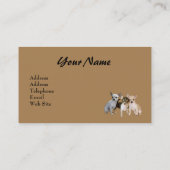 Visitekaartje Chihuahua Lover (Achterkant)