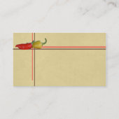 Visitekaartje Chili Pepper (Achterkant)