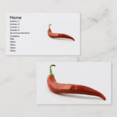 Visitekaartje Chili Pepper (Voorkant / Achterkant)