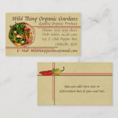 Visitekaartje Chili Pepper (Voorkant / Achterkant)