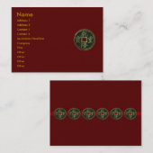 Visitekaartje Chinese munten (Voorkant / Achterkant)