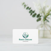 Visitekaartje chiropractor met QR-code (Staand voorkant)