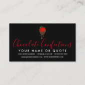 visitekaartje chocoladeaardbei (Achterkant)