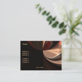 Visitekaartje chocoladewerveling (Staand voorkant)