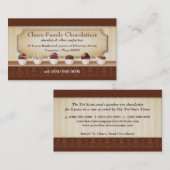 Visitekaartje Chocolatier Display Counter (Voorkant / Achterkant)