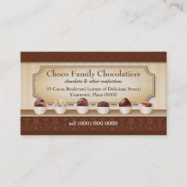 Visitekaartje Chocolatier Display Counter