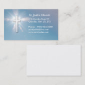 Visitekaartje Christelijk blauw luchtruim (Voorkant / Achterkant)