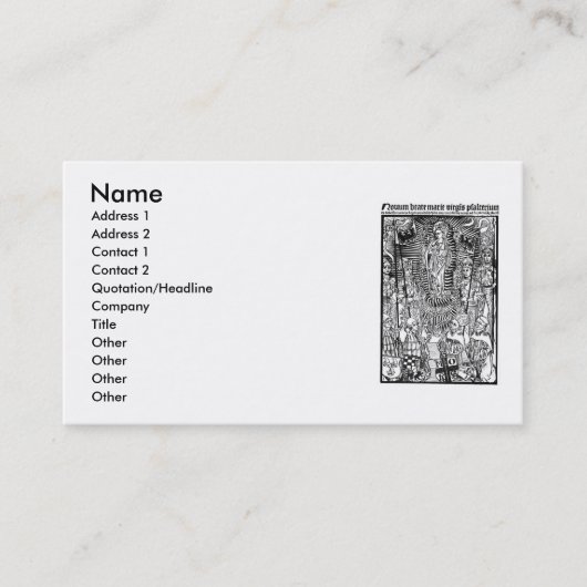 Visitekaartje Christelijke symbolen (Voorkant)