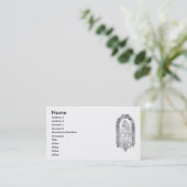 Visitekaartje Christelijke symbolen (Staand voorkant)