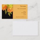 visitekaartje "Chrysanthemums en Goldenrods" (Voorkant / Achterkant)