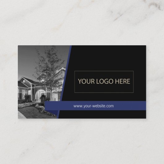 Visitekaartje Coldwell Banker Black-Blue (Achterkant)