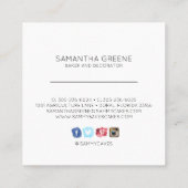 Visitekaartje | Colorful Sprinkle Heart (Achterkant)