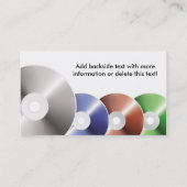 visitekaartje Compacte schijven (Achterkant)