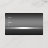Visitekaartje Company Zwart Zilver Wit (Achterkant)