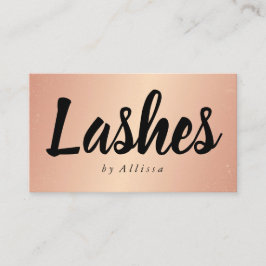 visitekaartje - Confetti Lashes Roos Gold