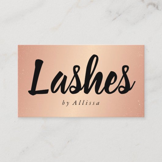 visitekaartje - Confetti Lashes Roos Gold (Voorkant)