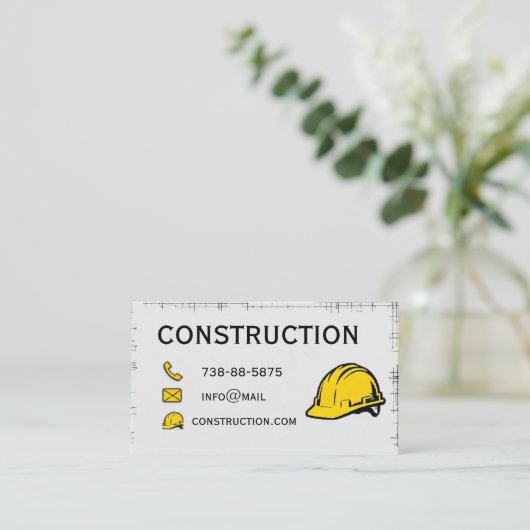 visitekaartje constructie (Staand voorkant)