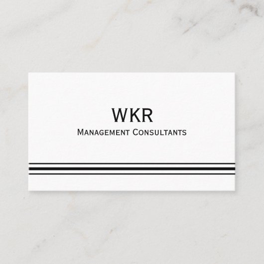 Visitekaartje consultants (Voorkant)