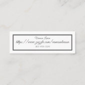 visitekaartje contactkaart (Achterkant)