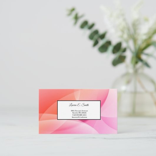 Visitekaartje Contactkaartje (Staand voorkant)