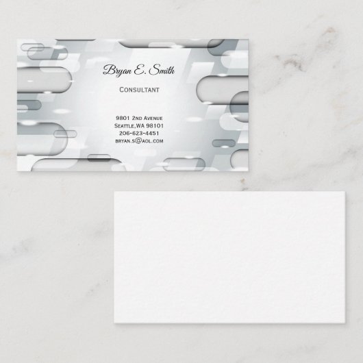 Visitekaartje Contactkaartje (Voorkant / Achterkant)