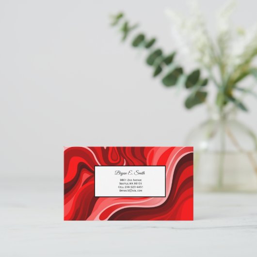 Visitekaartje Contactkaartje (Staand voorkant)