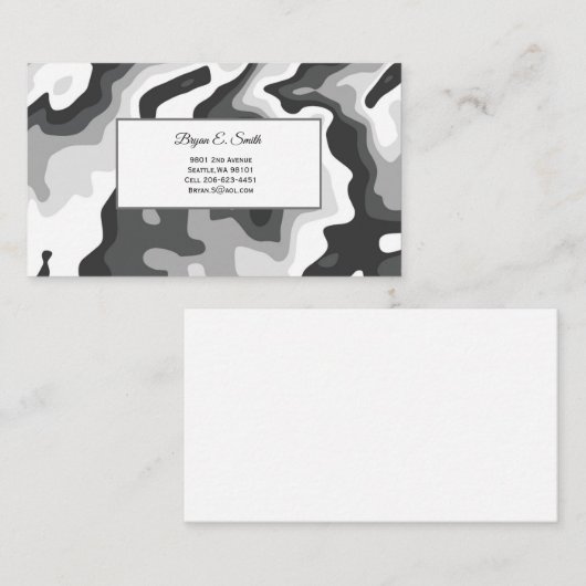 Visitekaartje Contactkaartje (Voorkant / Achterkant)