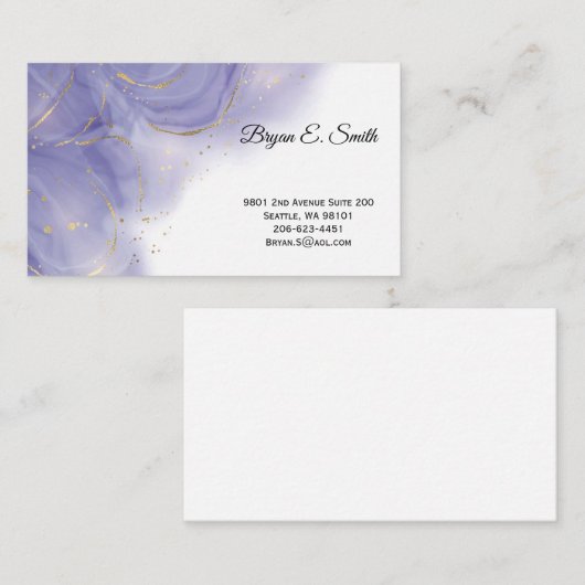 Visitekaartje Contactkaartje (Voorkant / Achterkant)