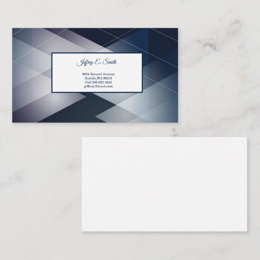 Visitekaartje Contactkaartje (Voorkant / Achterkant)