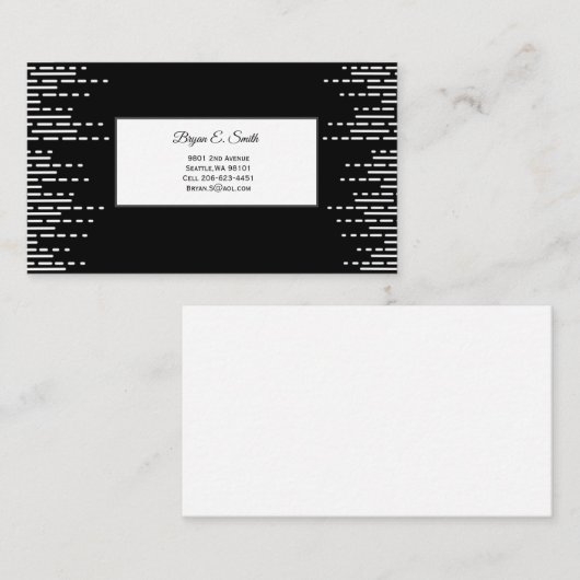 Visitekaartje Contactkaartje (Voorkant / Achterkant)