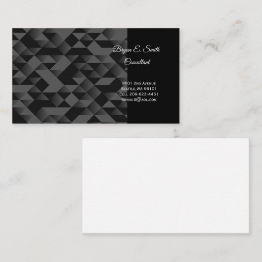 Visitekaartje Contactkaartje (Voorkant / Achterkant)