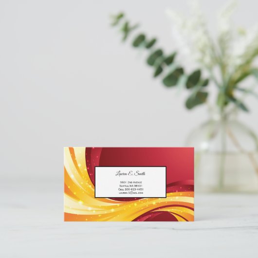 Visitekaartje Contactkaartje (Staand voorkant)