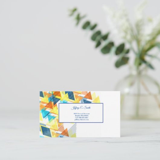 Visitekaartje Contactkaartje (Staand voorkant)