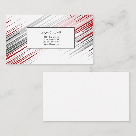 Visitekaartje Contactkaartje (Voorkant / Achterkant)