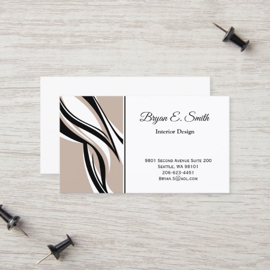 Visitekaartje Contactkaartje (Voorkant / Achterkant in situ)