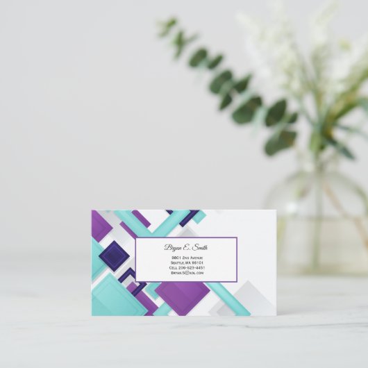 Visitekaartje Contactkaartje (Staand voorkant)